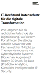 Mobile Screenshot of it-rechtsinfo.de