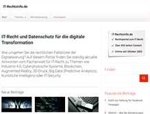 Tablet Screenshot of it-rechtsinfo.de